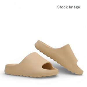 Youermei‎ Cloud Platform Slides Creme Beige Unisex Mens 5 Womens 6 Recovery NWT
